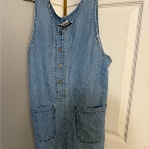 Classic Light Blue Denim Tank Dress